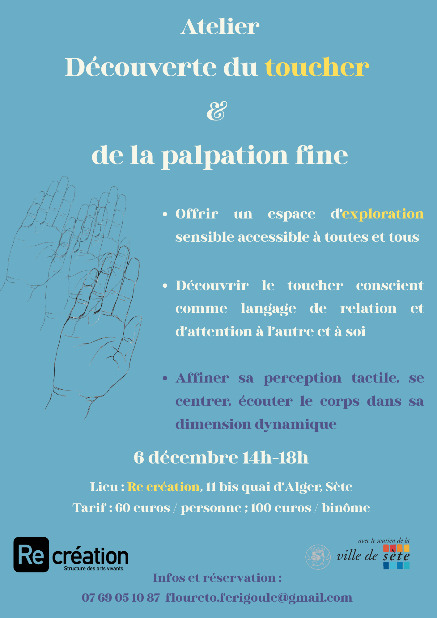 Atelier découverte du toucher & de la palpation fine