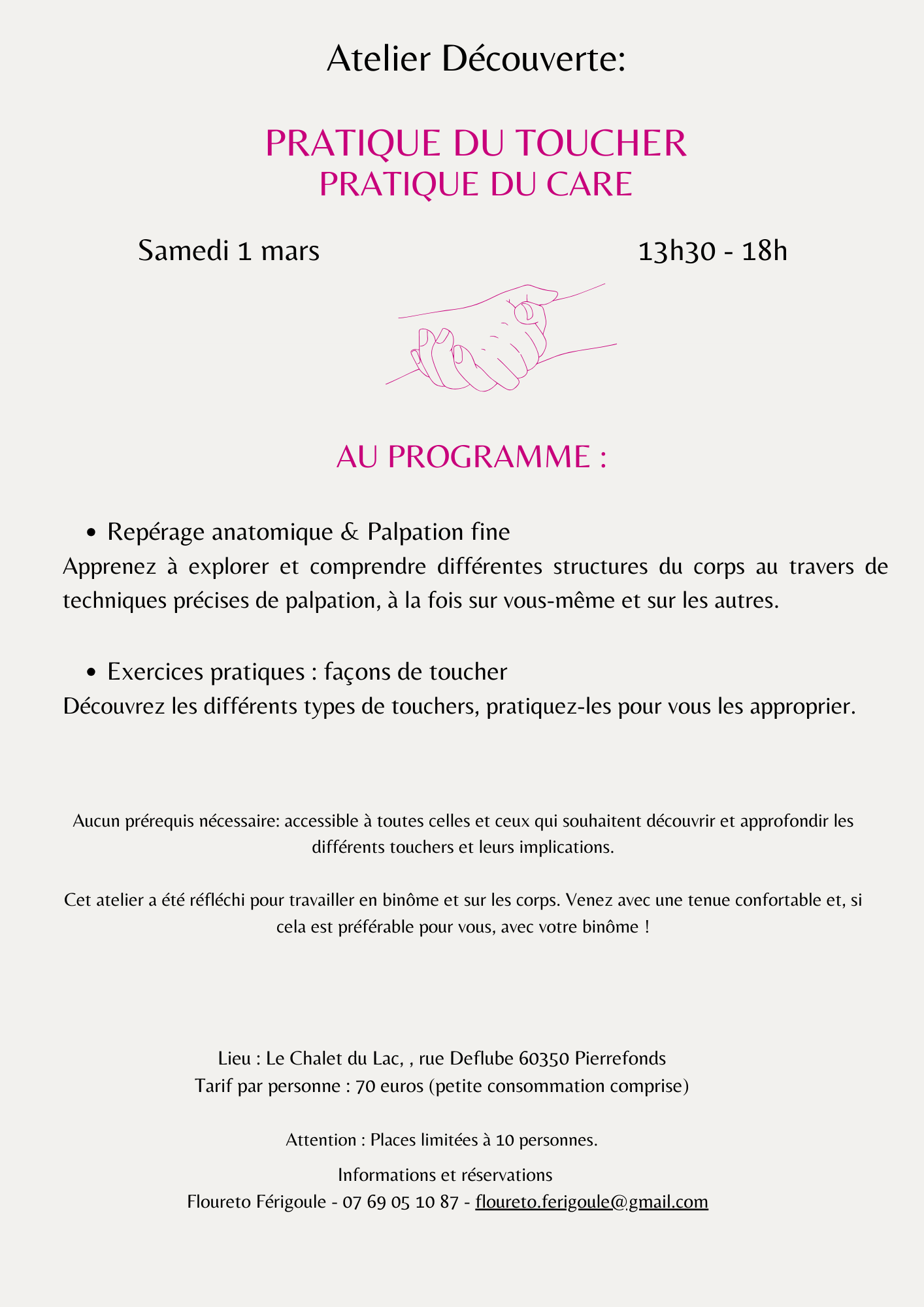 Pratique du care , pratique du toucher